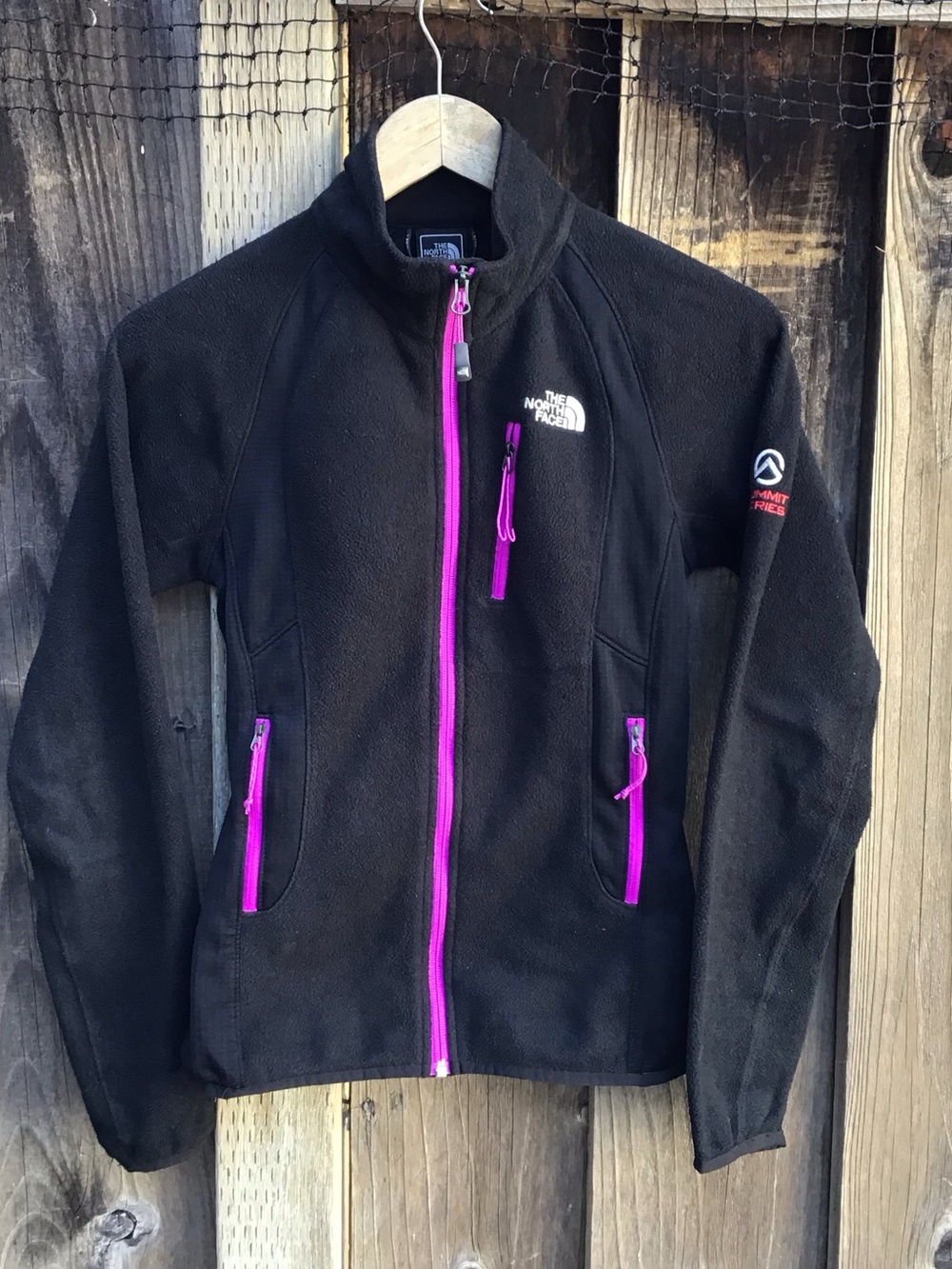The North Face Summit Series Fleece Jacket Womens Xs Black Full Zip Outdoor